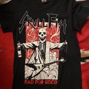 Skull fist band shirt